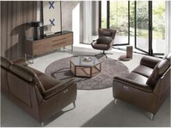 Fauteuil Pivotant En Cuir Brun 5089 ANGEL CERDA 13 Fauteuil Pivotant En Cuir Brun 5089 ANGEL CERDA -Deco.fr Soldes Boutique fauteuil 18428917