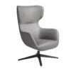 Fauteuil Pivotant En Croûte De Cuir Gris 5101 ANGEL CERDA -Deco.fr Soldes Boutique fauteuil 18429097