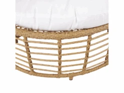 Fauteuil Cocon En Rotin Clair Et Coussin Beige LIDO 17 Fauteuil Cocon En Rotin Clair Et Coussin Beige LIDO -Deco.fr Soldes Boutique fauteuil 18447621