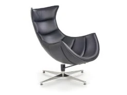 Fauteuil Design En Cuir Reconstitué -86 Cm X 84 Cm X 96 Cm - Noir