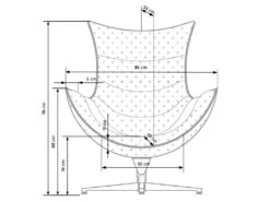 Fauteuil Design En Cuir Reconstitué -86 Cm X 84 Cm X 96 Cm - Noir -Deco.fr Soldes Boutique fauteuil 18836403