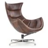 Fauteuil Design En Cuir Reconstitué 86 Cm X 84 Cm X 96 Cm- Marron -Deco.fr Soldes Boutique fauteuil 18836455