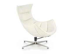 Fauteuil Design En Cuir Reconstitué 86 Cm X 84 Cm X 96 Cm - Blanc