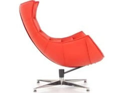 Fauteuil Design En Cuir Reconstitué 86 Cm X 84 Cm X 96 Cm - Rouge -Deco.fr Soldes Boutique fauteuil 18836507