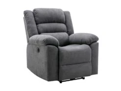 Fauteuil Relax électrique En Tissu Gris BUROLO -Deco.fr Soldes Boutique fauteuil 18878009