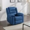 Fauteuil Relax électrique En Tissu Bleu BUROLO -Deco.fr Soldes Boutique fauteuil 18878079