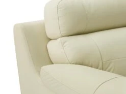 Fauteuil En Cuir De Buffle MANUELLA - Blanc Ivoire -Deco.fr Soldes Boutique fauteuil 19079669