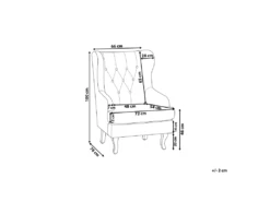 Fauteuil En Tissu Tapissé Gris ALTA -Deco.fr Soldes Boutique fauteuil 19099079