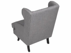 Fauteuil En Tissu Tapissé Gris ALTA -Deco.fr Soldes Boutique fauteuil 19099089