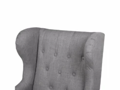 Fauteuil En Tissu Tapissé Gris ALTA -Deco.fr Soldes Boutique fauteuil 19099093