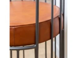 Fauteuil En Cuir Et Métal Aly -Deco.fr Soldes Boutique fauteuil 19149285