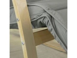 Fauteuil À Bascule Avec Repose-pied Réglable Rocking Chair Fauteuil Relax Gris, Fst16-dg -Deco.fr Soldes Boutique fauteuil 19308135