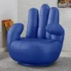 Fauteuil Main Pivotant CATCHY En Simili - Bleu -Deco.fr Soldes Boutique fauteuil 194156
