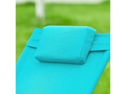 SoBuy OGS28-HBx2 Lot De 2 Fauteuils à Bascule Avec Repose-Pieds - Turquoise -Deco.fr Soldes Boutique fauteuil 19507177