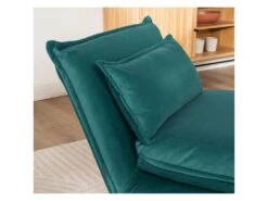 Nala - Chauffeuse Convertible 1 Place En Velours - Couleur - Bleu Canard 13 Nala - Chauffeuse Convertible 1 Place En Velours - Couleur - Bleu Canard -Deco.fr Soldes Boutique fauteuil 19550147