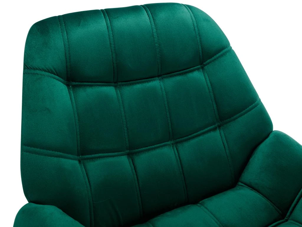 Fauteuil En Velours Vert LUOSTO 4 Fauteuil En Velours Vert LUOSTO – Image 4