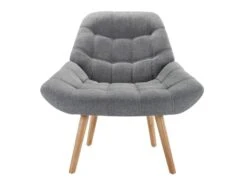 Fauteuil En Tissu Gris LUOSTO 9 Fauteuil En Tissu Gris LUOSTO -Deco.fr Soldes Boutique fauteuil 19824307
