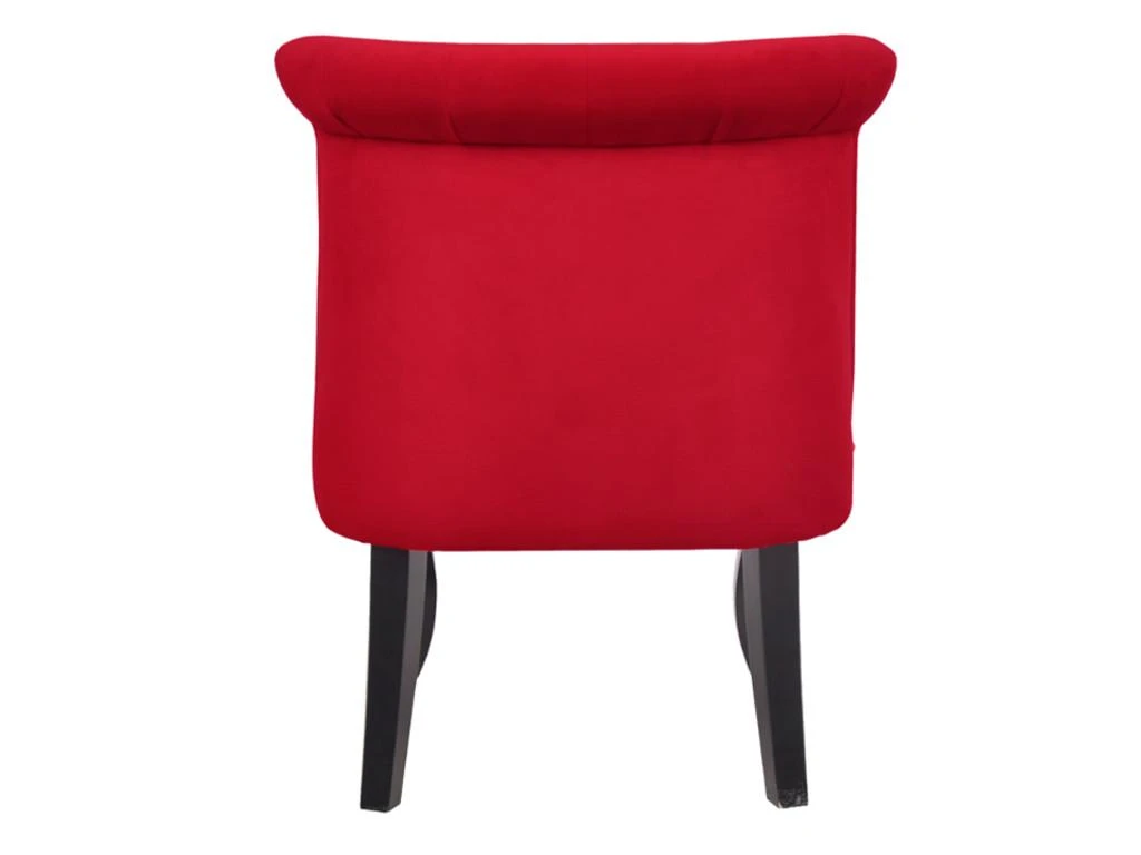 Fauteuil Crapaud MELOSIA - Velours Rouge 3 Fauteuil Crapaud MELOSIA - Velours Rouge – Image 3