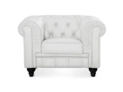 Grand Fauteuil Chesterfield Blanc