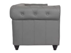 Grand Fauteuil Chesterfield Gris -Deco.fr Soldes Boutique fauteuil 19943811