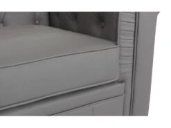 Grand Fauteuil Chesterfield Gris -Deco.fr Soldes Boutique fauteuil 19943813