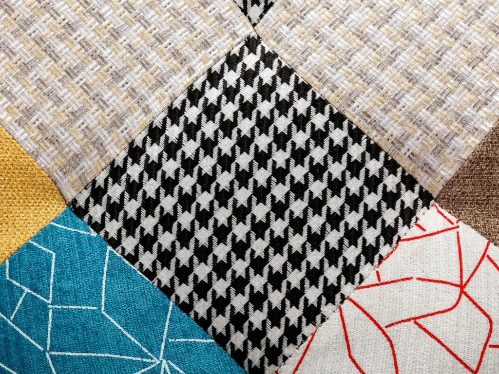 Fauteuil En Tissu Patchwork VATELY 6 Fauteuil En Tissu Patchwork VATELY – Image 6