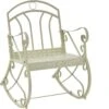 Gientex Fauteuil à Bascule De Terrasse En Métal Avec Dossier Et Accoudoirs, 45cm -Deco.fr Soldes Boutique fauteuil 20920325