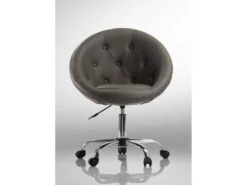 Fauteuil Lounge Pivotant Synthétique Noir 1109033