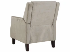 Fauteuil De Relaxation En Velours Beige Taupe EGERSUND -Deco.fr Soldes Boutique fauteuil 21041971 1