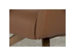 Fauteuil Tournant à 360 º Rembourré En Similicuir Pieds Bois Massif -Deco.fr Soldes Boutique fauteuil 21097307