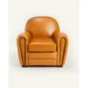 Orsay - Fauteuil Club En Cuir Vachette Camel Orsay 11 Orsay - Fauteuil Club En Cuir Vachette Camel Orsay -Deco.fr Soldes Boutique fauteuil 21132989