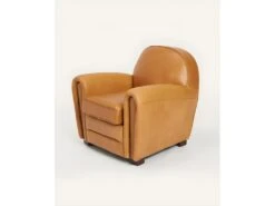 Orsay - Fauteuil Club En Cuir Vachette Camel Orsay -Deco.fr Soldes Boutique fauteuil 21132995