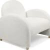Fauteuil Club Bowie Tissu Bouclette Blanc 9 Fauteuil Club Bowie Tissu Bouclette Blanc -Deco.fr Soldes Boutique fauteuil 21151601