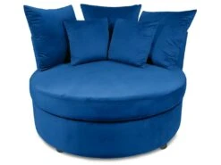 Fauteuil XXL Musso Velours Bleu 6 Fauteuil XXL Musso Velours Bleu -Deco.fr Soldes Boutique fauteuil 21191475