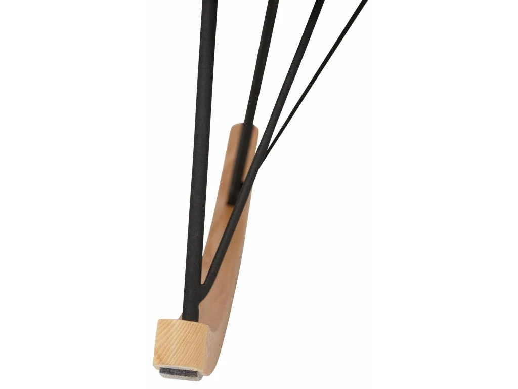 Chaise à Bascule En PU Gris 3 Chaise à Bascule En PU Gris – Image 3