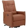 Fauteuil Inclinable électrique Et Relevable En PU Cognac -Deco.fr Soldes Boutique fauteuil 21680761