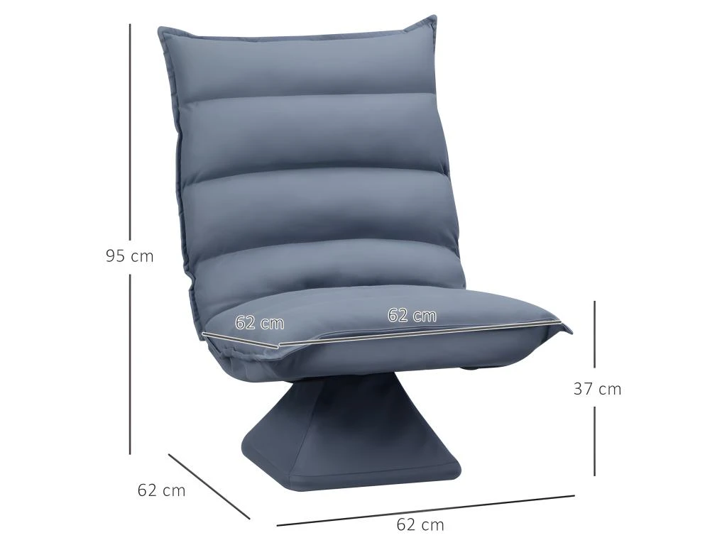 Fauteuil Lounge SARAGOSSE Gris 3 Fauteuil Lounge SARAGOSSE Gris – Image 3