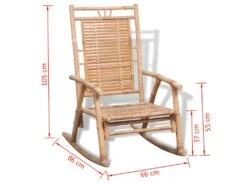 Chaise à Bascule En Bambou -Deco.fr Soldes Boutique fauteuil 22017679