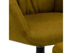 Heather Fauteuil Lounge Avec Tabouret, Couleur Curry, Noir. -Deco.fr Soldes Boutique fauteuil 22046301