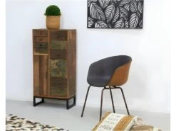 Fauteuil En Polyuréthane Camel Et Gris -Deco.fr Soldes Boutique fauteuil 22116499