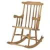 Rocking Chair Pin Massif Ciré - Région -Deco.fr Soldes Boutique fauteuil 22133829