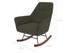 Rocking-chair Shaun Kaki -Deco.fr Soldes Boutique fauteuil 22348947