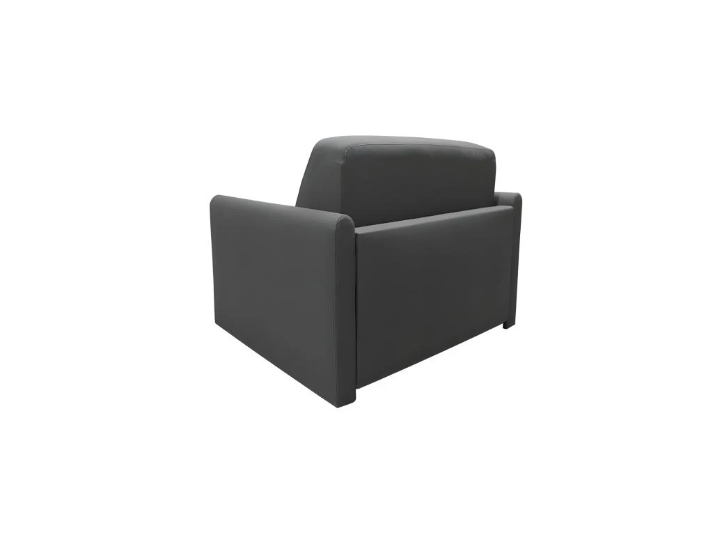 XENON Fauteuil Convertible 1 Place Noir Matelas Dunlopillo 80cm 6 XENON Fauteuil Convertible 1 Place Noir Matelas Dunlopillo 80cm – Image 6