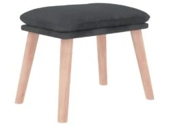 Chaise à Bascule Avec Repose-pied Gris Foncé Tissu -Deco.fr Soldes Boutique fauteuil 22412781