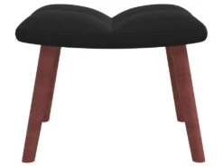 Chaise à Bascule Avec Repose-pied Noir Velours 16 Chaise à Bascule Avec Repose-pied Noir Velours -Deco.fr Soldes Boutique fauteuil 22563351