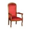 Fauteuil Voltaire Microfibre Bordeaux - GIVORS -Deco.fr Soldes Boutique fauteuil 22682015