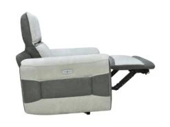 Fauteuil Relax électrique En Tissu Gris Clair ORIETTO 16 Fauteuil Relax électrique En Tissu Gris Clair ORIETTO -Deco.fr Soldes Boutique fauteuil 22805935
