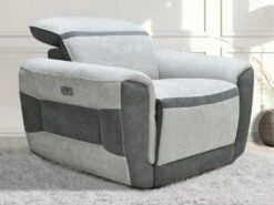 Fauteuil Relax électrique En Tissu Gris Clair ORIETTO 23 Fauteuil Relax électrique En Tissu Gris Clair ORIETTO -Deco.fr Soldes Boutique fauteuil 22805945