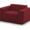 Chaise Longue Dciurri, Chaise Longue, 100% Made In Italy, Fauteuil Relax En Tissu Rembourré, Cm 140x95h70, Rouge -Deco.fr Soldes Boutique fauteuil 22934333