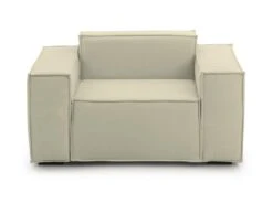 Chaise Longue Dbrogn, Chaise Longue, 100% Made In Italy, Fauteuil Relax En Tissu Rembourré, Cm 160x95h70, Beige -Deco.fr Soldes Boutique fauteuil 22936945